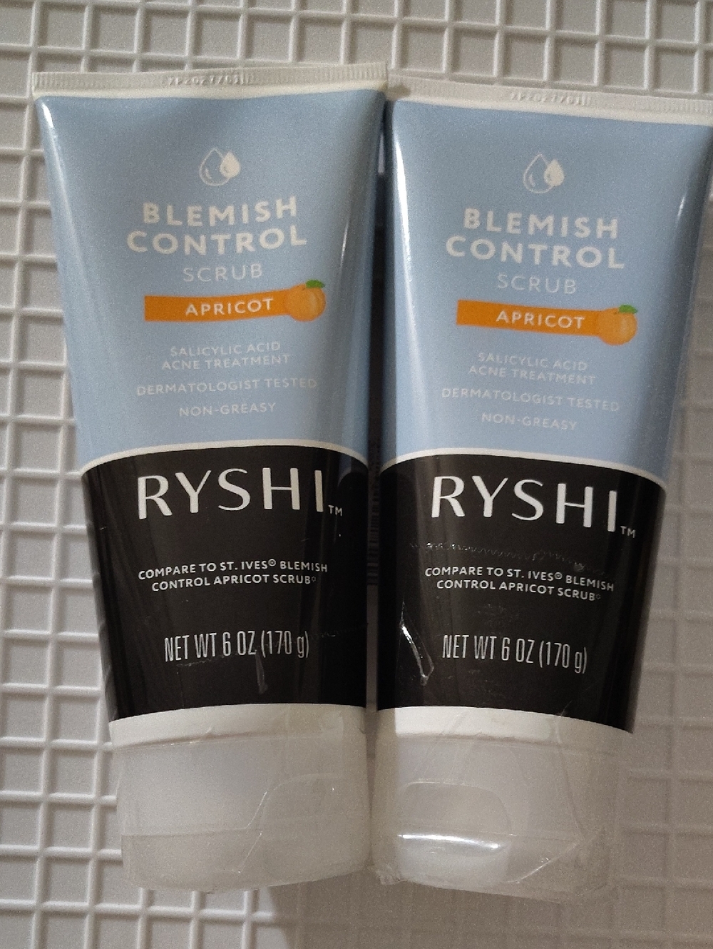 RYSHI Blemish Control Scrub Apricot - 6.7 oz x2